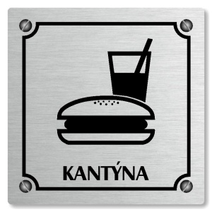 Kantýna, 100x100mm, stříbrná, Kansas